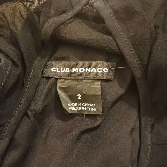 Club Monaco Lorna Neoprene Sleeveless Black Dress, Cocktail Dress, Size 2 - Picture 10 of 11